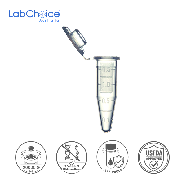 Microcentrifuge Tube, Polypropylene, Non - Sterile 1.7ML 1